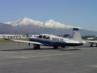 N9157N @ POC - Parked at Brackett - by Helicopterfriend