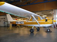 PH-VOT @ EHBK - Cessna CF150K PH-VOT instructional airframe at Leeuwenborg Opleidingen at Maastricht Airport ex D-ECDB - by Alex Smit