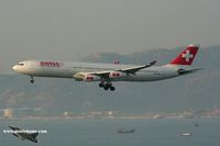 HB-JMA @ VHHH - Swiss International Airlines - by Michel Teiten ( www.mablehome.com )