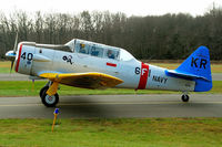 N211A @ SMQ - Kevin Russo in His Colorful T-6 - by Bruce Vinal