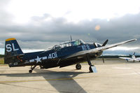 N9586Z @ KCEF - Navy TBM