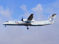 G-JEDU @ EGGP - flybe - by chris hall