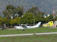 N3494F @ POC - Rolling out after touchdown on 26R - by Helicopterfriend