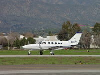N93PJ @ POC - Taking off westbound - by Helicopterfriend