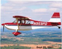 N959PD @ WI58 - Taken from Dana's J3 Cub - by Anthony Garcia