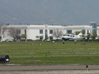 N115CE @ POC - Landing at Brackett - by Helicopterfriend