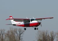 N444PJ @ DTN - About to touch down at Downtown Shreveport. - by paulp