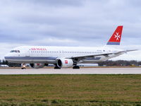 9H-AEK @ EGCC - Air Malta - by chris hall