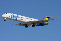 N884GA @ LAS - Allegiant Air N884GA on short-final to RWY 25R.