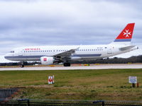 9H-AEK @ EGCC - Air Malta - by chris hall
