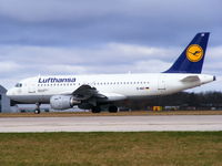 D-AILY @ EGCC - Lufthansa - by chris hall