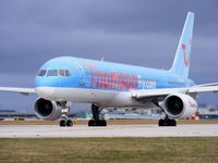G-BYAY @ EGCC - Thomson - by chris hall