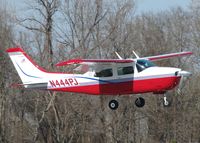 N444PJ @ DTN - About to touch down at Downtown Shreveport. - by paulp