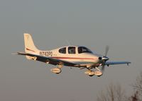 N742PD @ DTN - Landing at dusk on runway 14 at Downtown Shreveport. - by paulp