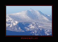 N28KT @ KAPA - Power Play flying 19 miles West of APA with Mount Evans in the background. - by Bluedharma