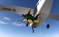 G-VANX - TANDEM SKYDIVE EXIT OVER TILSTOCK - by Chris Smith