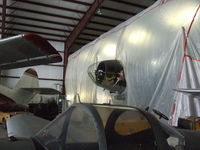 N3703G @ D52 - In a heated plactic room in the main hanger at Geneseo for Winter maintenance. - by Terry L. Swann