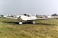 G-DJMS @ EGTC - Piper PA-28 Archer 181 G-DJMS visiting the 1981 Cranfield Business and Light Aviation Exhibition - by GeoffW