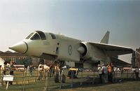 XR222 @ EGTC - TSR.2 of the Cranfield Institute of Technology displayed at the 1973 Cranfield Business & Light Aviation Show. - by Peter Nicholson