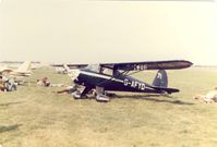 G-AFYD @ EGTC - Luscombe 8F Silvaire G-AFYD visiting the 1981 Cranfield Business and Light Aviation Exhibition - by GeoffW