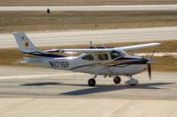 N171SP @ CID - State Police taxiing to Landmark FBO, as seen from my office window. - by Glenn E. Chatfield