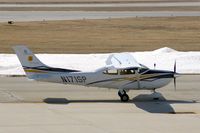 N171SP @ CID - State Police taxiing to Landmark FBO, as seen from my office window. - by Glenn E. Chatfield