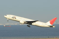 JA009D @ RJTT - JAL B777 climbs out of Haneda