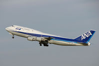 JA8966 @ RJTT - ANA B747 climbs out of  Haneda