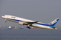 JA710A @ RJTT - ANA B777 climbs out of  Haneda