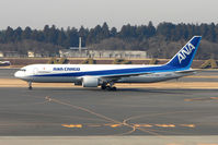 JA602F @ RJAA - ANA Cargo B767F at Narita - by Terry Fletcher