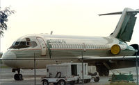 N931EA @ MFE - Emeral Air DC-9 at McAllen, TX - Ex N3303L formerly Delta, Paradise Island Express and Braniff's only DC-9