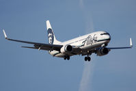 N513AS @ LAS - Alaska Airlines N513AS (FLT ASA626) from Portland Int'l (KPDX) on final approach to RWY 1L.