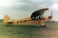 G-BJAY @ EGBG - Piper JC3-65 Cub G-BJAY at the Leicester PFA Rally 1979 - by GeoffW