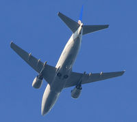N17663 - This 737 was coasting over Morris County, NJ, on its way to Newark. - by Daniel L. Berek