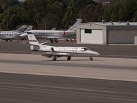 N808QS @ KSMO - N808QS exiting after arriving on RWY 03 - by Torsten Hoff