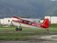 N617MA @ POC - Taxiing to transient parking at Brackett - by Helicopterfriend