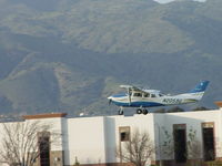 N2059U @ POC - Airbourne westbound from Brackett - by Helicopterfriend