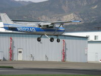 N5224Q @ SZP - 1971 CESSNA 150L, Continental O-200 100 Hp, landing Rwy 04 - by Doug Robertson