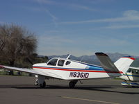 N8361D @ POC - Getting ready to start up and taxi out of transient parking at Brackett - by Helicopterfriend