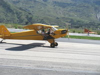 N1592N @ SZP - 1947 Piper J3C-65 CUB, Continental A&C65 65 Hp, taxi after landing Rwy 22 - by Doug Robertson