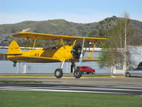 N69765 @ SZP - 1941 Boeing Stearman A75N1 (PT-17 KAYDET) as N2S-1, Continental W670-5 220 Hp, landing Rwy 04 - by Doug Robertson