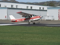 N5374Q @ SZP - 1972 Cessna 150L, Continental O-200 100 Hp, flaps landing Rwy 04 - by Doug Robertson