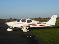 N8159Q @ EGBT - Cirrus SR20 at Turweston - by Simon Palmer