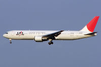 JA8987 @ RJAA - JAL B767 on approach to Narita - by Terry Fletcher