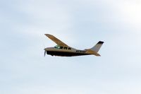 N5908F @ CID - Climbing out after taking off Runway 9