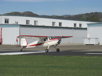 N326DW @ SZP - 1946 Cessna 140, Continental O-200 100 Hp upgrade, takeoff roll Rwy 04 - by Doug Robertson