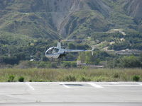 N23VH @ SZP - 2004 Robinson R22  BETA II, Lycoming O-360 derated to 131 Hp, hover to landing approach - by Doug Robertson