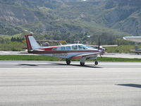 N459JD @ SZP - 1970 Beech A36 BONANZA, Continental IO-520 285 Hp, landing roll Rwy 22 - by Doug Robertson