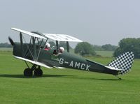 G-AMCK @ EGBK - Tiger Moth at Sywell - by Simon Palmer