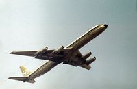 N8642 @ LHR - Seaboard World Airlines cargo flight departing London Heathrow in the Summer of 1976. - by Peter Nicholson